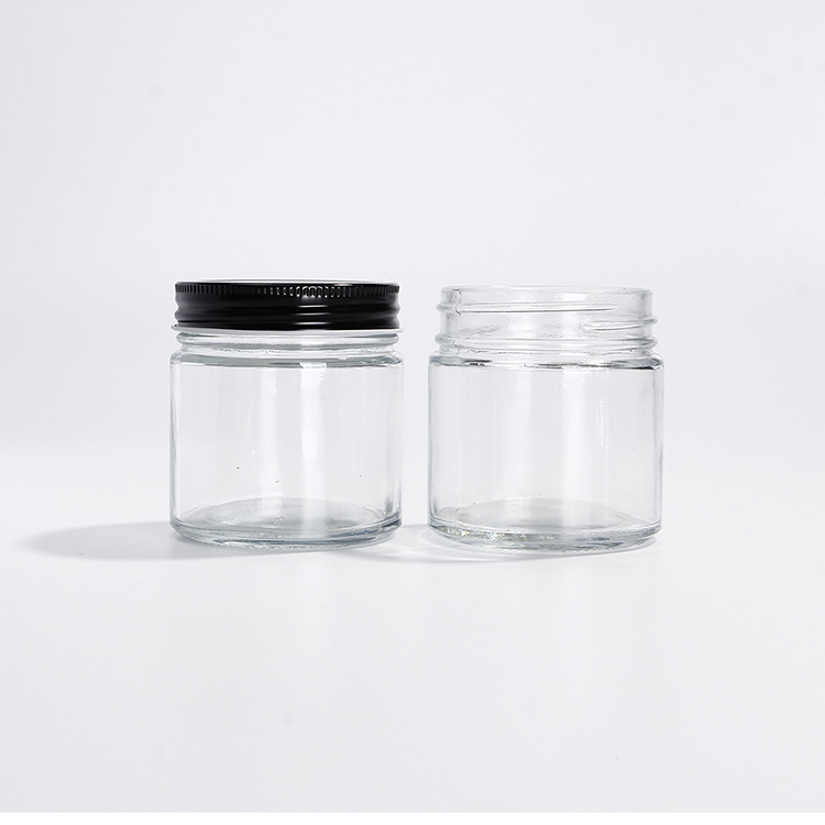 200ml Clear glass Ointment jar na may aluminum cap3