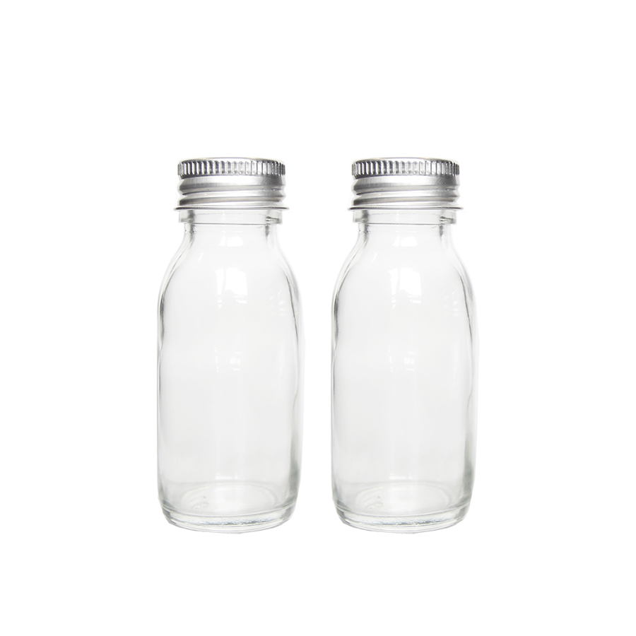30 ml skaidraus stiklo Sirop buteliukas didmeninė prekyba su aliuminio dangteliu, apsaugotu nuo pažeidimo3