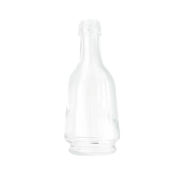 Petites bouteilles en verre transparent avec couvercles 1