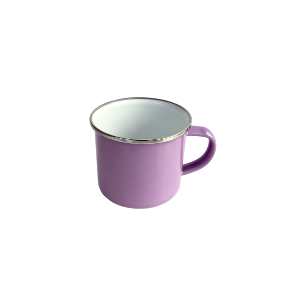 12 Oz Sublimation Blank Custom Macaron Colors Enamel Mug with Silver Brim (6)