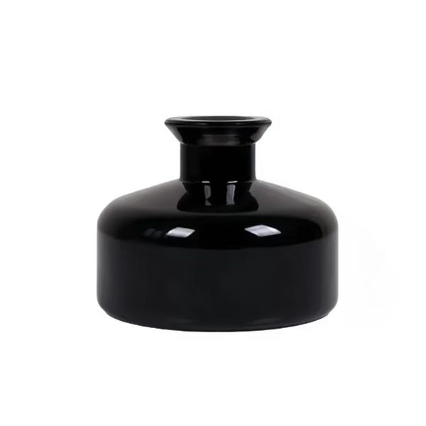 150 ml glossy black reed diffuser glass bottle with ball lids2