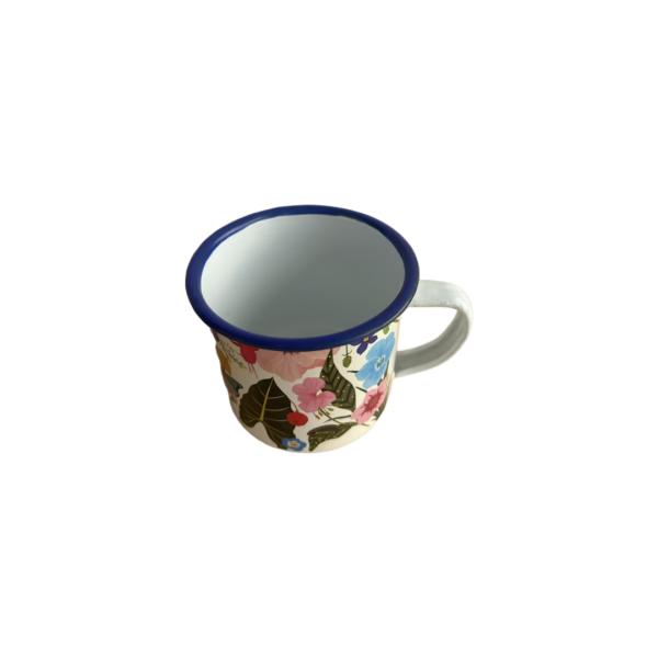 210ml Floral Print Enamel Style Custom Drinking Mug (5)