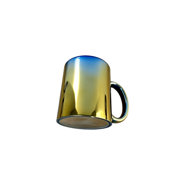 310ml Iridescent Gradient Electroplated Blank Custom Ceramic Mug (1)
