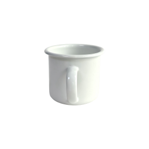 310ml Plain White Enamel Coffee Cups (1)