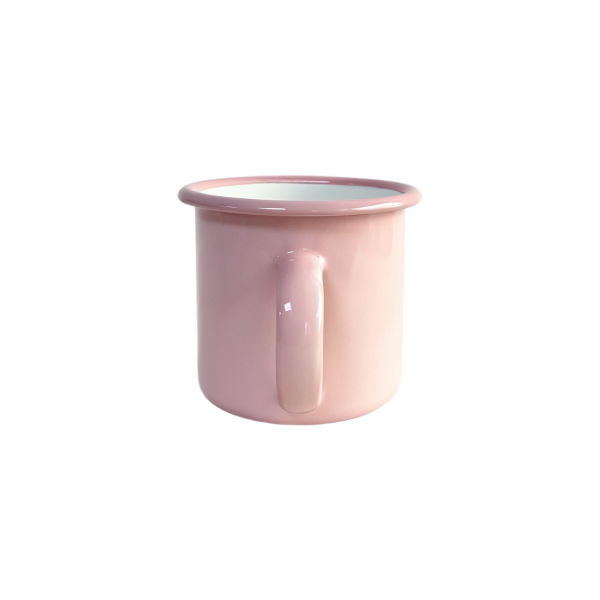 320ml Soft Pink Two Tone Enamel Mug (1)