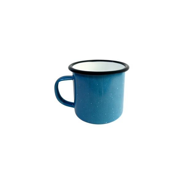 320ml Speckled Blue Camp Style Enamel Mug (4)