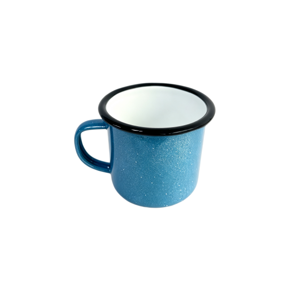 320ml Speckled Blue Camp Style Enamel Mug (5)