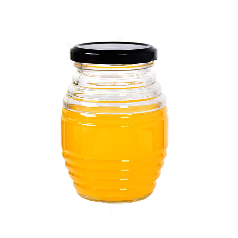 450ml Quennline 15oz Oval Glass Honey Jar with Twist-off lid3