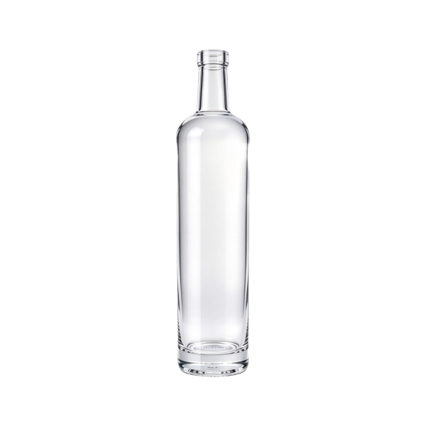 700ml Cylinder Clear Glass Spirit Bottle, Premium Empty Glass Bottle for Vodka & Distilled Alcohol Packaging (3)