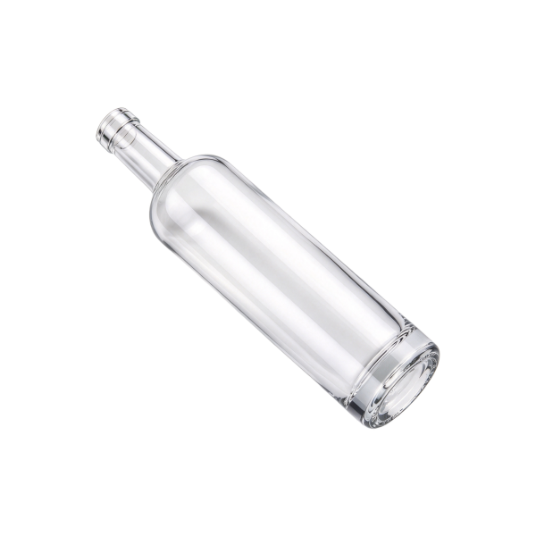 700ml Cylinder Clear Glass Spirit Bottle, Premium Empty Glass Bottle for Vodka & Distilled Alcohol Packaging (5)