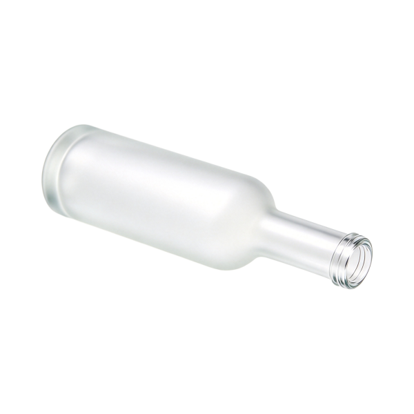 700ml Full Frosted Glass Liquor Bottle (1)