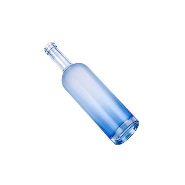 700ml Matte Pink Tall Cylinder Glass Spirit Bottle (4)