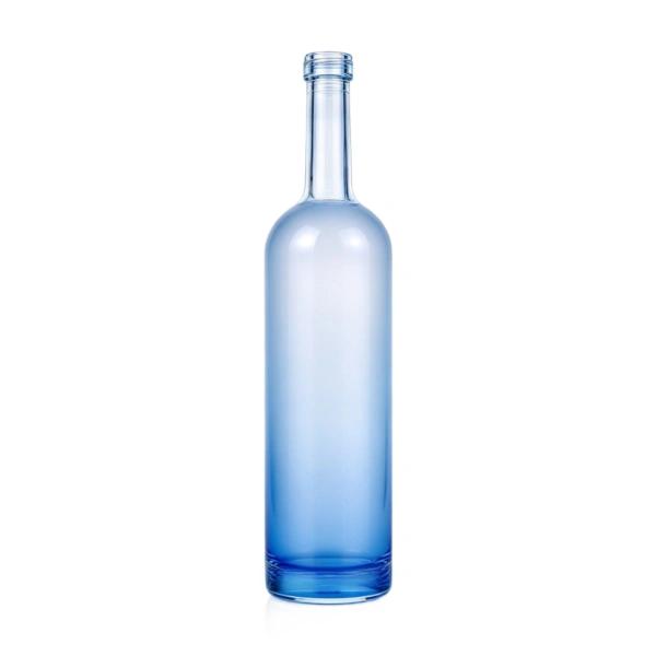 700ml Matte Pink Tall Cylinder Glass Spirit Bottle (5)