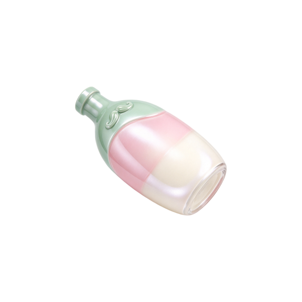 700ml Tri-color Glazed Ceramic Liquor Bottle With Embossed Mustache Decor (4)