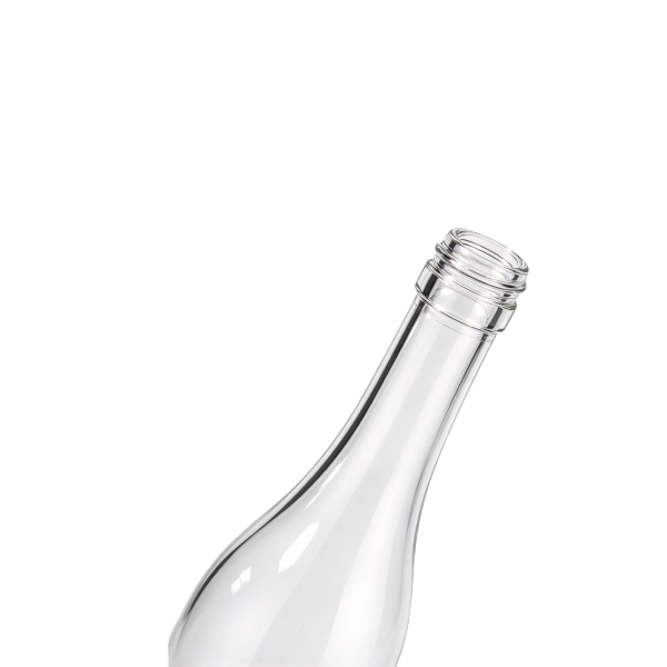 750ml Clear Glass Wine Bottle, Screw Thread Top Empty Wine Bottle for Wine  Sparkling Drink (5)