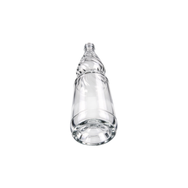 750ml Clear Twist Pattern Glass Beverage Bottle (2)
