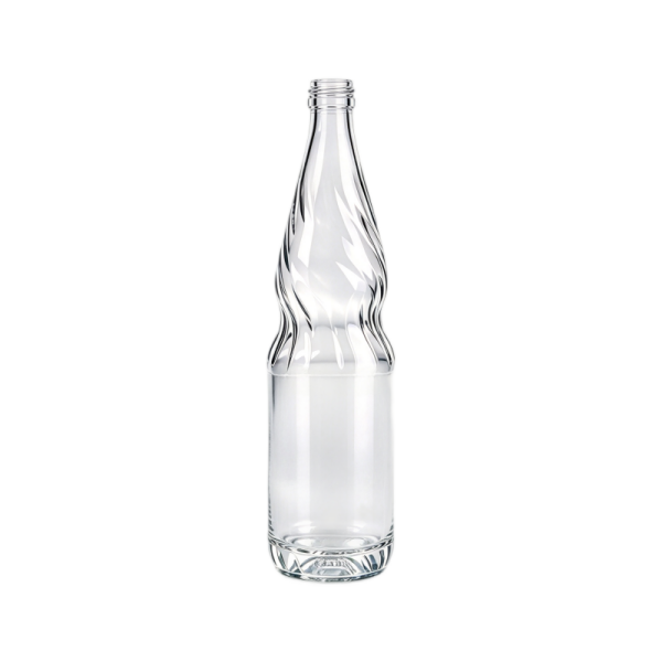 750ml Clear Twist Pattern Glass Beverage Bottle (5)
