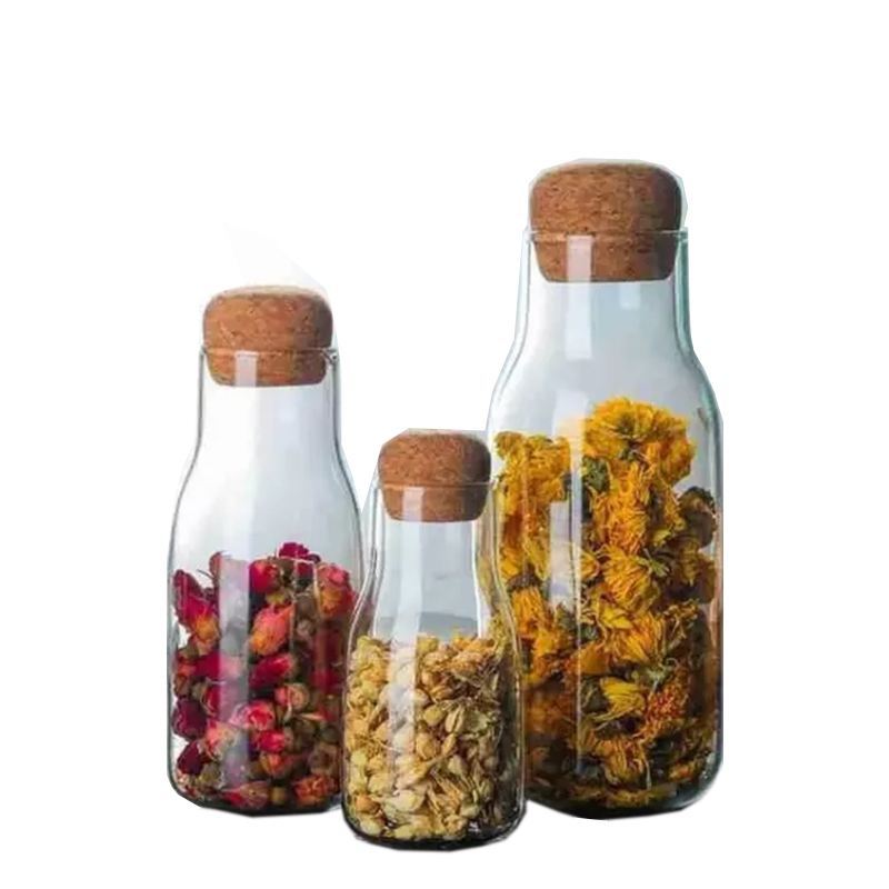 Clear Glass Jar & Twist-Off Lid 180ml,330ml,650ml (3)