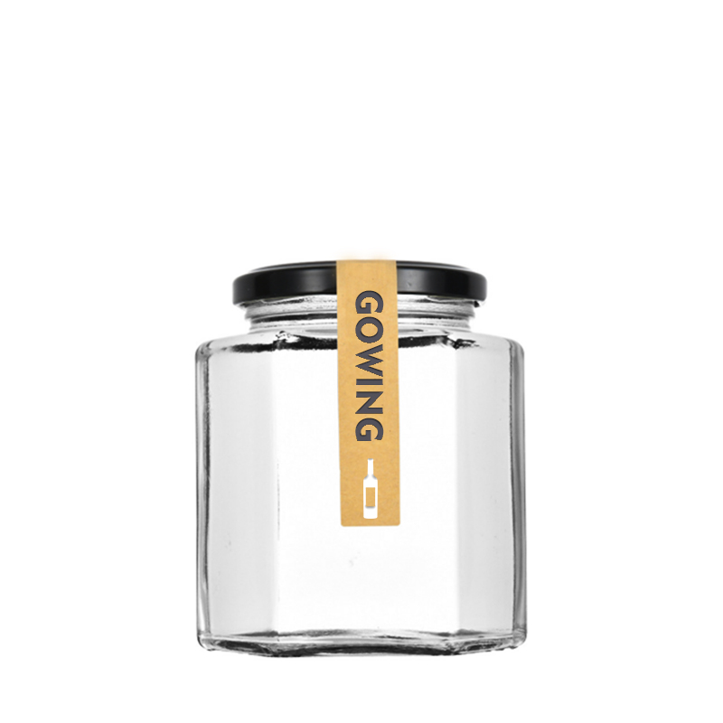 Hexagonal honey jar (1)
