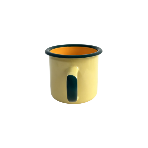 Hot Selling Custom Two tone Enamel Camping Mug Bulk 310ml Steel Enamel Coffee Tea Mug (1)