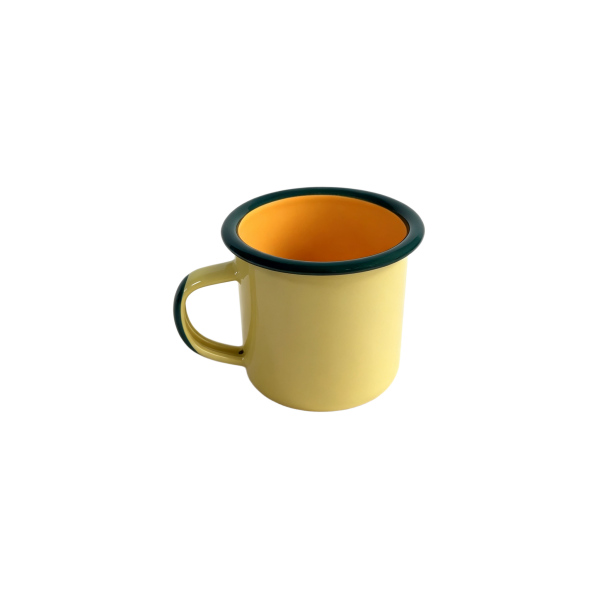 Hot Selling Custom Two tone Enamel Camping Mug Bulk 310ml Steel Enamel Coffee Tea Mug (2)