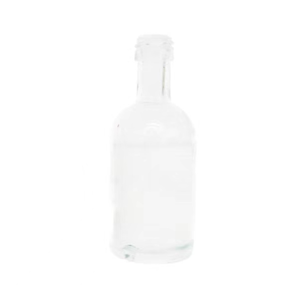 Reusable Clear Alcohol Glass Bottles with Lids 1