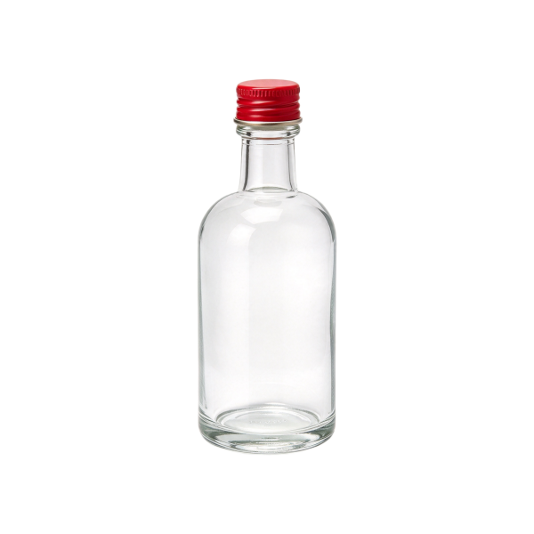 Reusable Clear Alcohol Glass Bottles with Lids