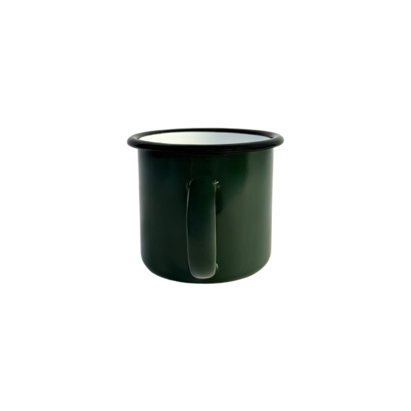 Wholesale Custom Dark Green Enamel Camping Mug  Bulk Steel Enamel Coffee Tea Mug (2)