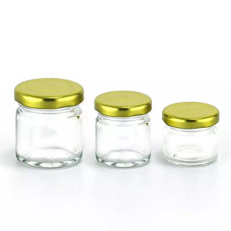 Wholesale round classic high quality transparent honey jar (3)